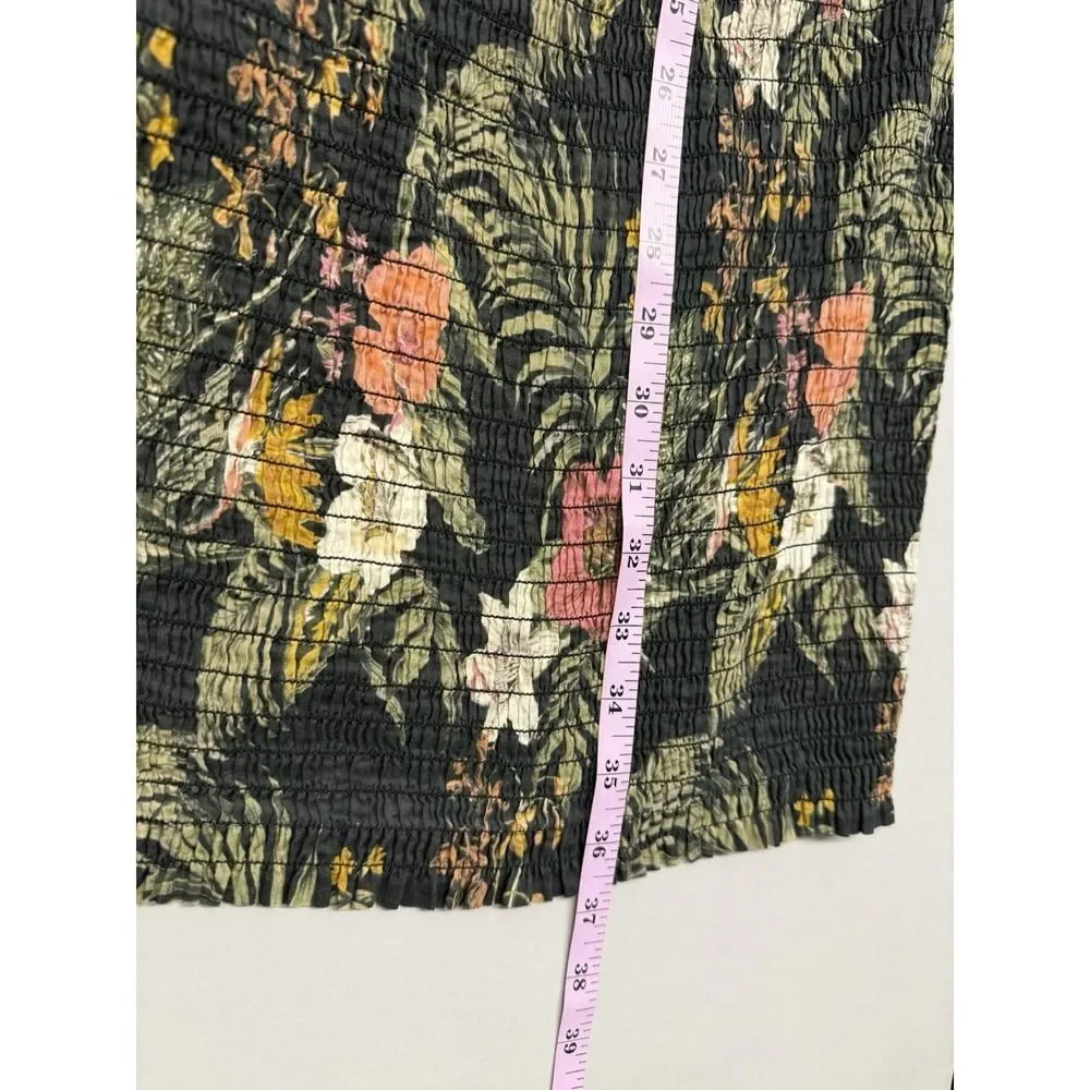 Rebecca Minkoff Geneva Dress Smocked Floral Print Dress. Sz XL